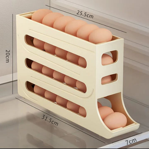 DISPENSADOR DESLIZANTE DE HUEVOS DE 4 NIVELES