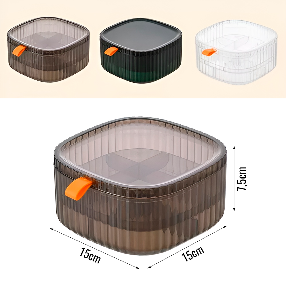 ORGANIZADOR DE JOYAS ACRÍLICO DE 3 CAPAS