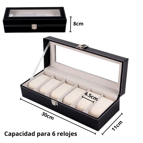PORTARELOJ DE 6 COMPARTIMENTOS