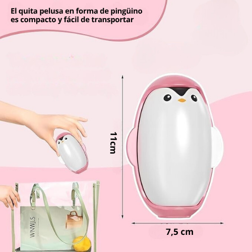 QUITA PELUSA EN FORMA DE PINGÜINO