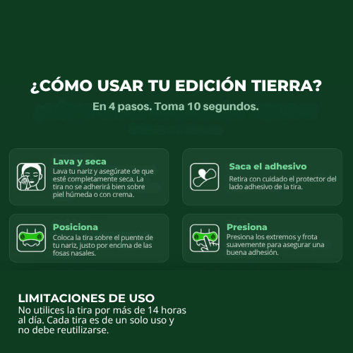 TIRAS NASALES PARA DEPORTISTAS