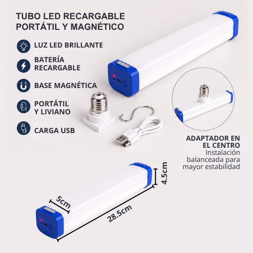 TUBOS LED RECARGABLE PORTABLE