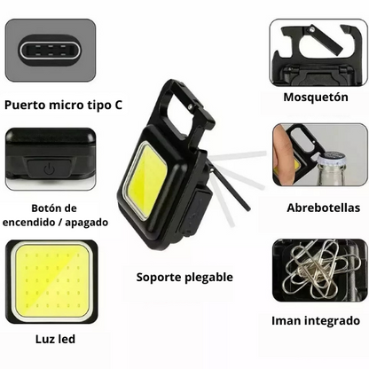 Mini llavero con luz LED