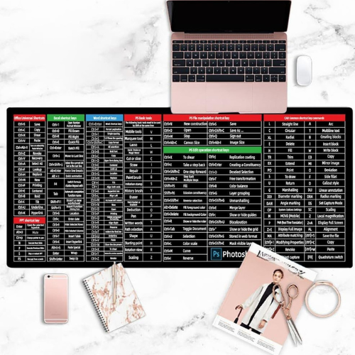 MOUSE PAD CON ATAJOS DE TECLADO