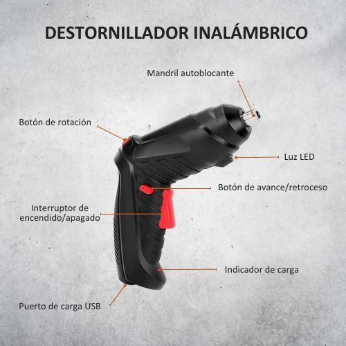 DESTORNILLADOR ELECTRICO (45 EN 1) 🤩