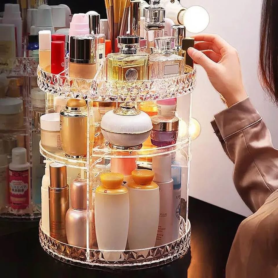 ORGANIZADOR DE MAQUILLAJE GIRATORIO